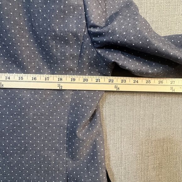 Tommy Hilfiger Linen Sport Coat Mens L42 Blazer Microdot Pattern 2 Button - Picture 8 of 11